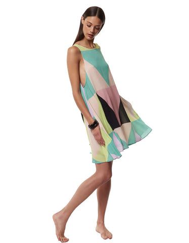 Mara Hoffman Mosaic Swing Dress in Multi