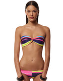 Mara Hoffman Solstice Bandeau Top in Bubble Gum - SWANK - Swimwear - 2