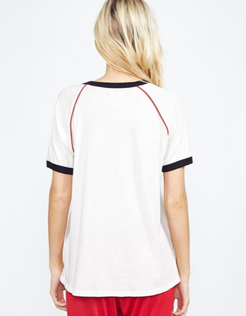 Michael Lauren Pep Raglan Tee