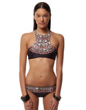 Mara Hoffman Necklace Racerback Top in Black - SWANK - Swimwear - 1