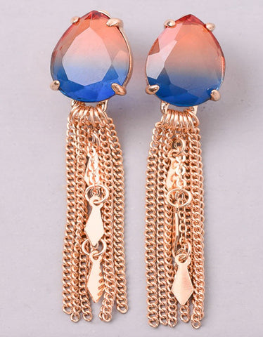 Chandelier Earrings in Rose Gold