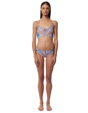 Mara Hoffman Peacock Classic Swim Bottom in Pastel Pink