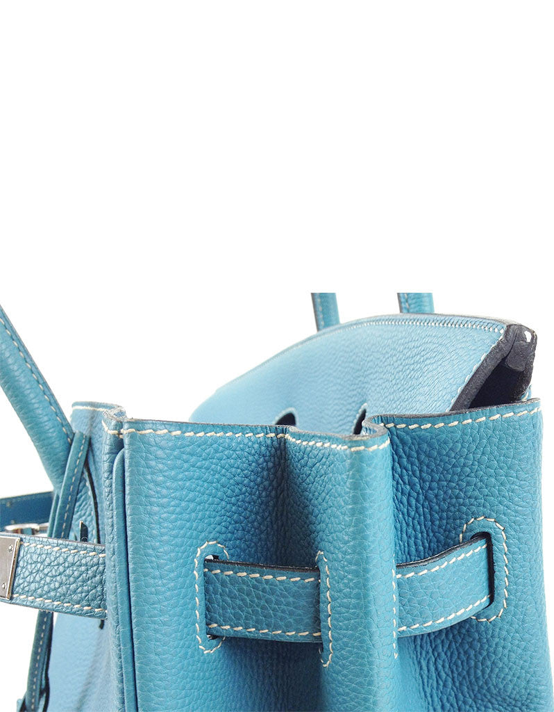Hermès Blue Jean 35CM Birkin Togo Leather Bag | EMILY'S BAG - SWANK - Handbags - 12